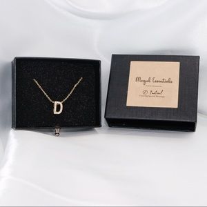 Letter D initial necklaces
